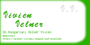 vivien velner business card